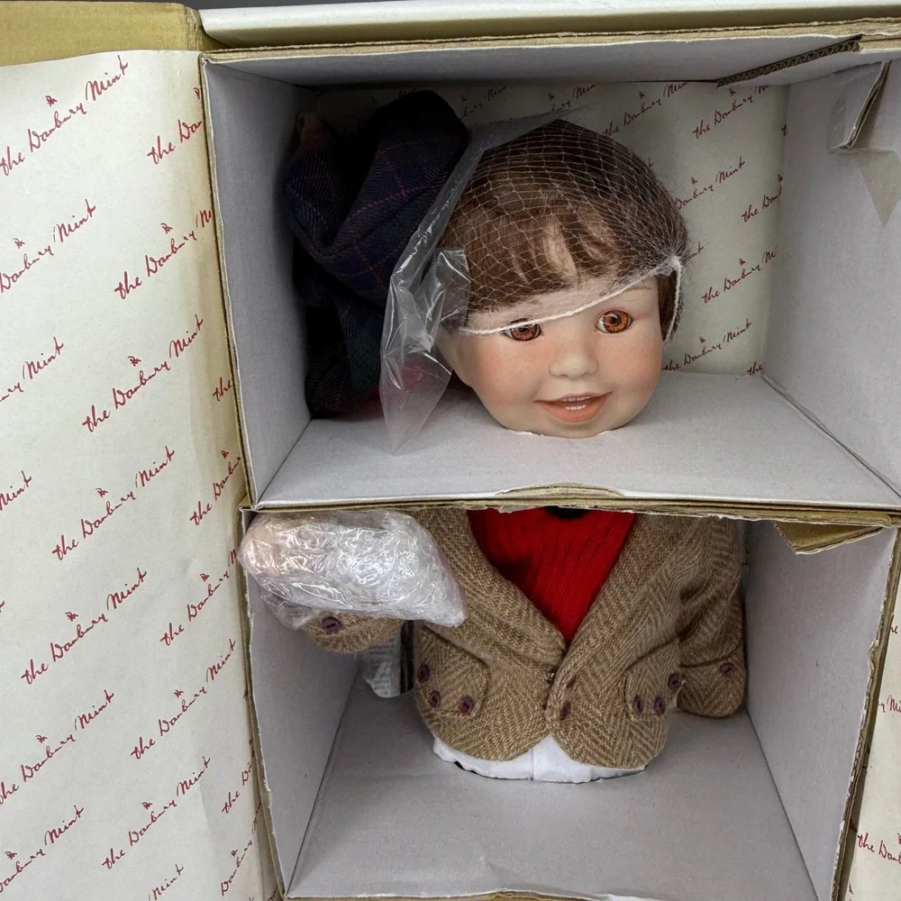 Colin Porcelain‎ Doll by Karen Scott Danbury Mint 1995 NIB Vintage Collector COA